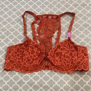 PINK Victoria’s Secret Date Unlined Lace Front Close Bra 34B NWT